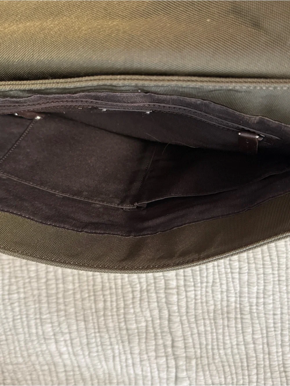 Banana Republic Olive Green Messenger Crossbody Bag